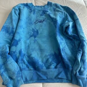 I.AM.GIA Blue Tie-Dye Crewneck Sweater